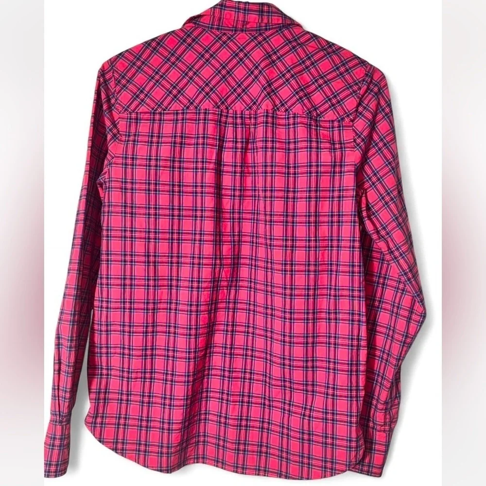 J. Crew Vibrant Plaid Button Down Shirt